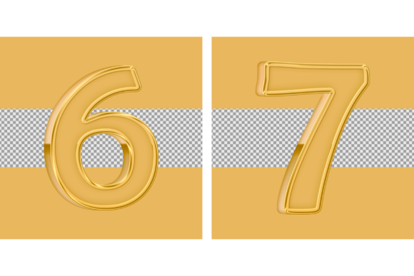 3d Rendering of Number