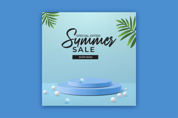Abstract Blue Summer Sale Banner Podium: A Practical Guide to Choosing the Right Visual Asset