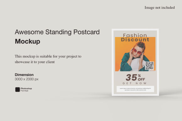 Awesome Standing Postcard Mockup: Elevating Your Design Presentation