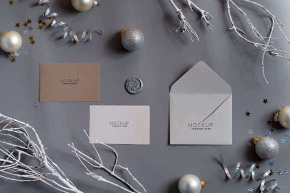 Christmas Card with Mock-up: Elevate Your Holiday Design