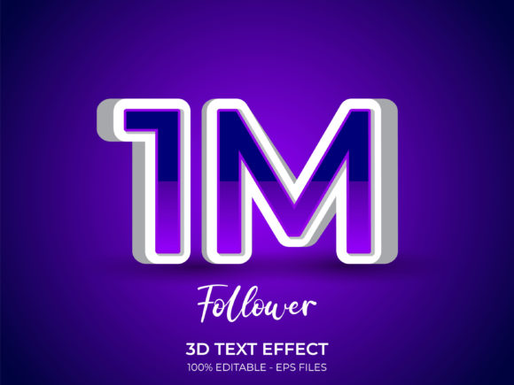 Mastering the Editable 3d Text Effect - 1M Text Style for High-Impact Visual Communication