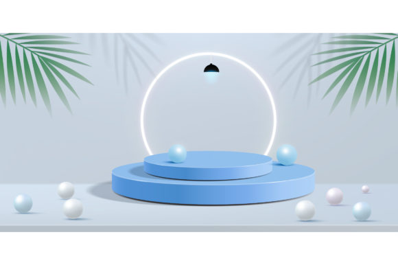 Pastel Background with Cylinder Podium